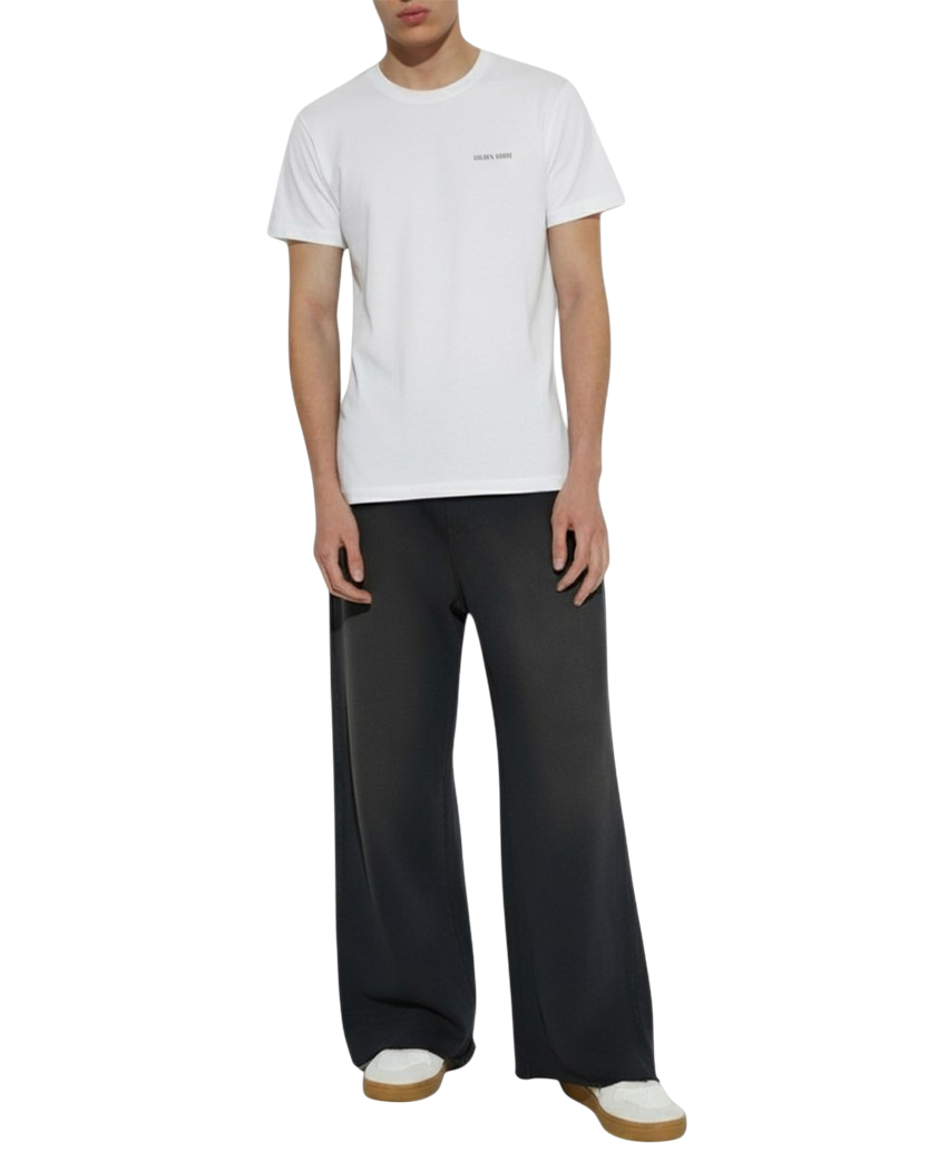 Golden Goose Star-Embellished Sweatpants Bleached Washed Black