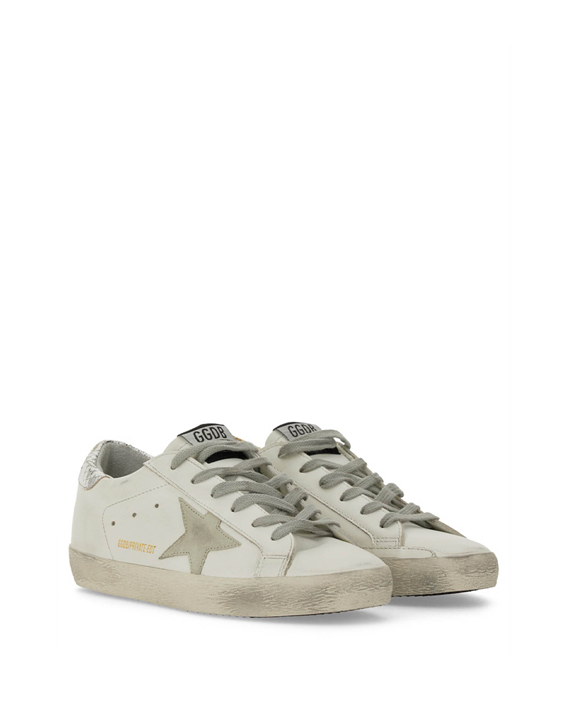 Golden Goose Super-Star Leather Low-Top Sneakers White