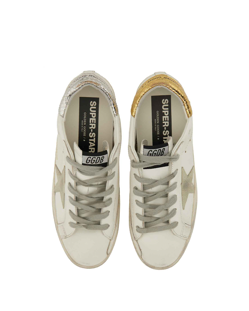 Golden Goose Super-Star Leather Low-Top Sneakers White