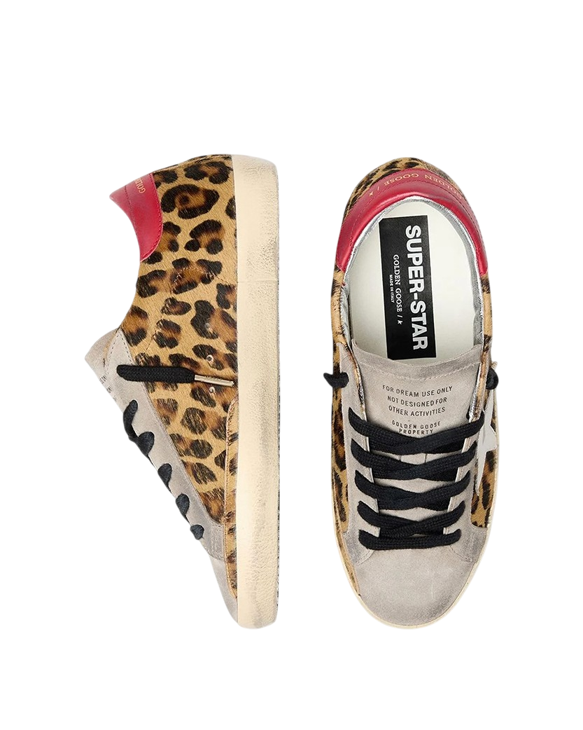 Golden Goose Super-Star Sneakers Leopard Print