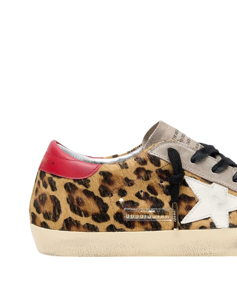 Golden Goose Super-Star Sneakers Leopard Print