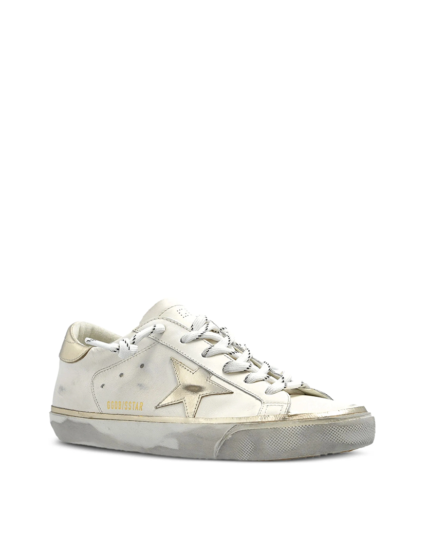 Golden Goose Super-Star Sneakers Optic White/Platinum