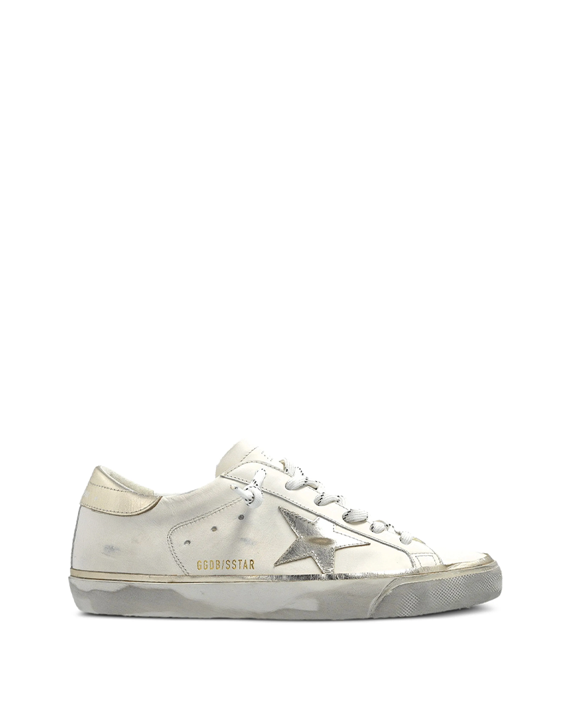 Golden Goose Super-Star Sneakers Optic White/Platinum