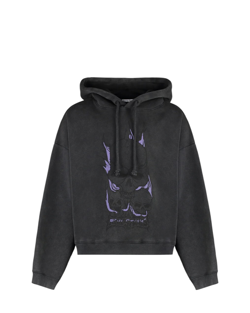 Acne Studios Cotton Hoodie Black