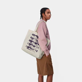 Carhartt Wip Logo Shopping  Bag White