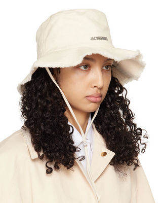 Jacquemus 'Le Bob Artichaut' Bucket Hat White