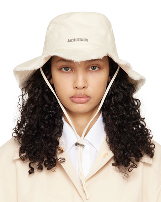 Jacquemus 'Le Bob Artichaut' Bucket Hat White