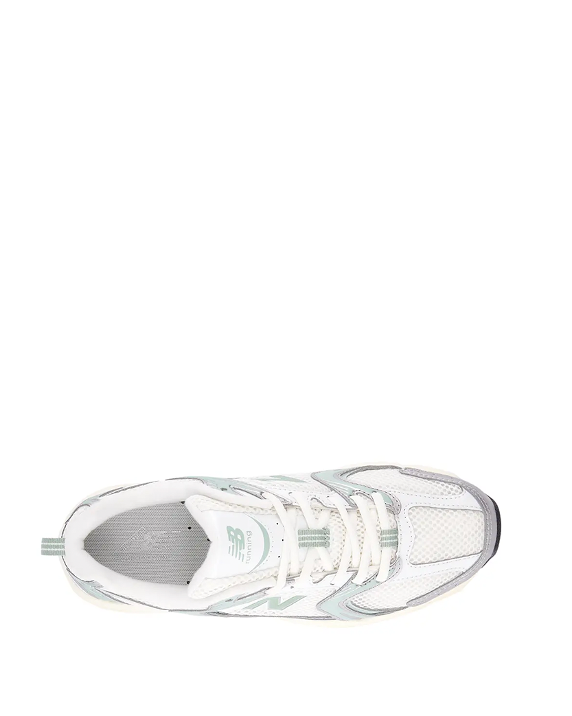 New Balance 530 Silver Metallic/Mosaic Green U530SEB