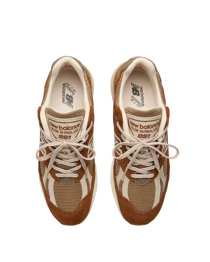 New Balance 991v2 Made In UK Caramel Cafe/Dijon U991GB2