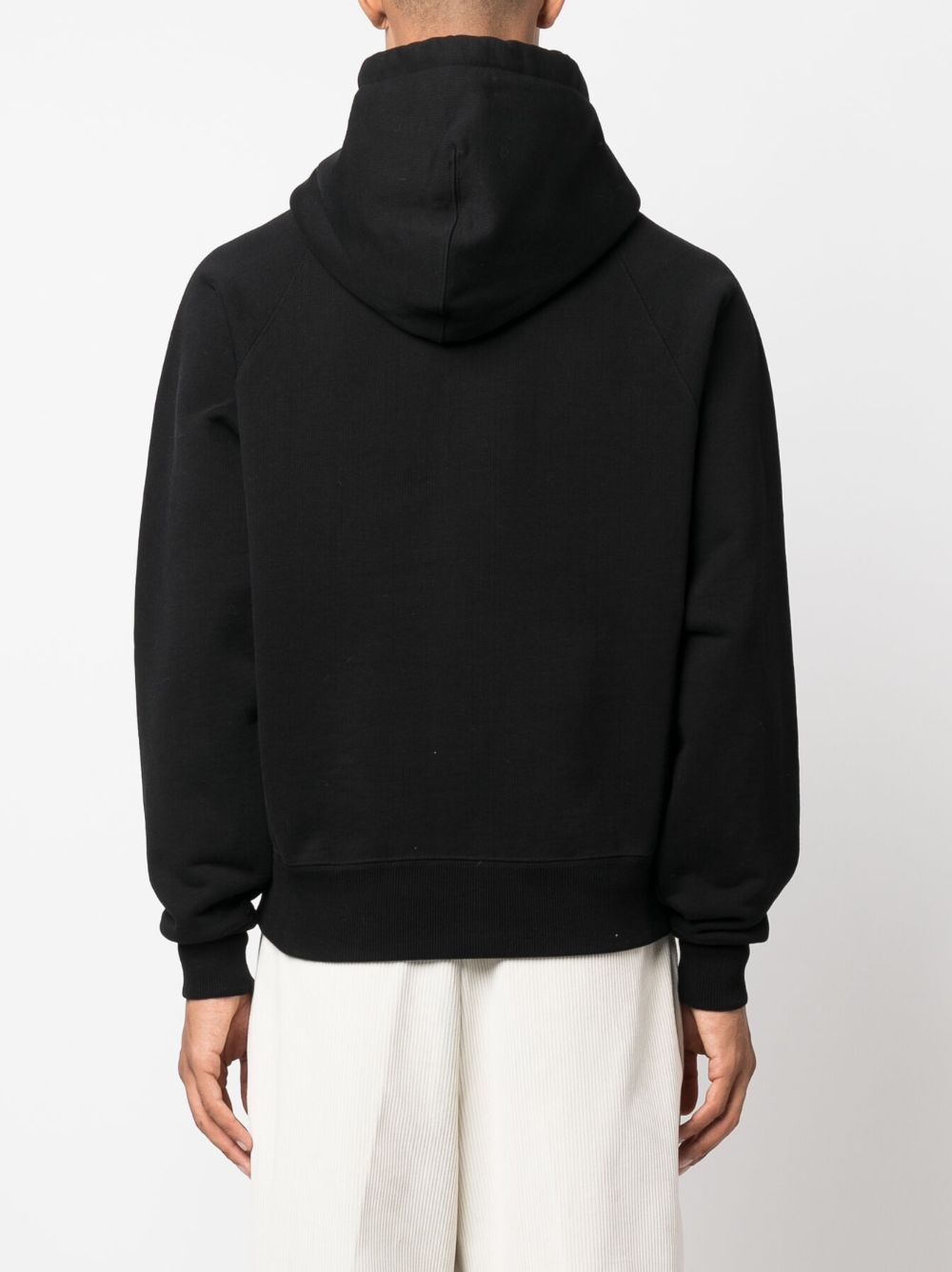AMI Paris Heart Logo Hoodie Black