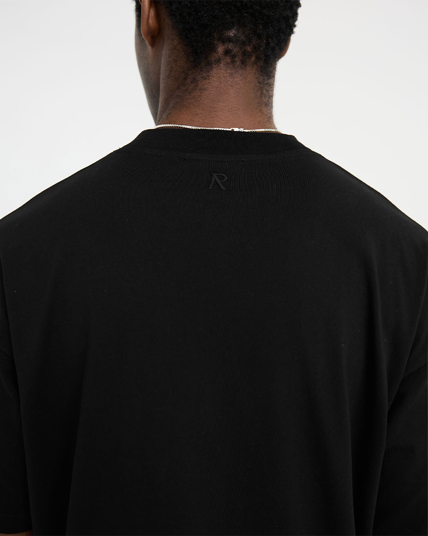 Represent Initial Oversized T-Shirt Black INM4742