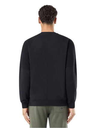 Stone Island 60252 Organic Cotton Fleece Sweatshirt Black
