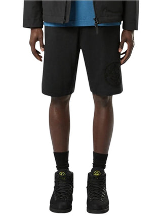 Stone Island 606M2 Heavy Cotton Jersey Shorts Black