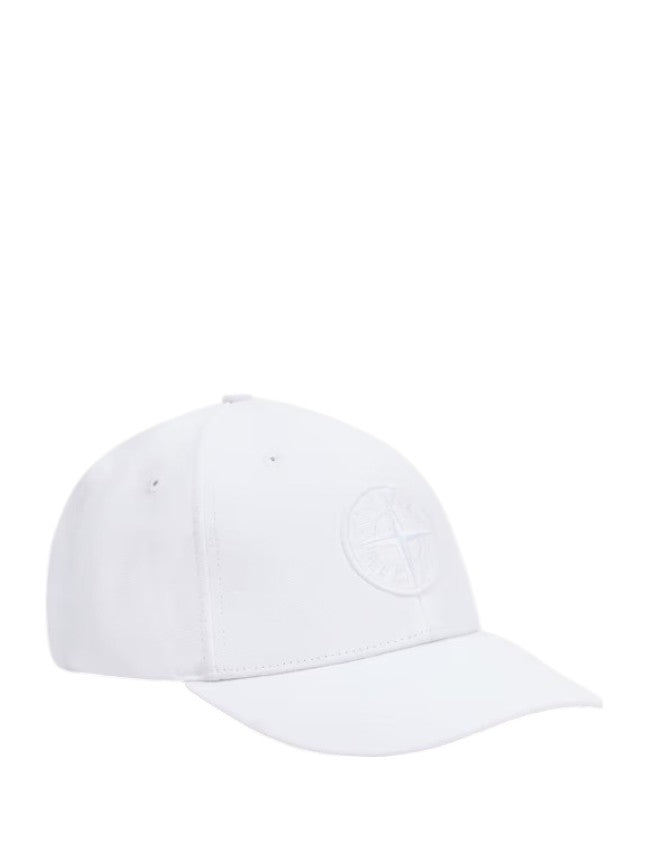 Stone Island 9100996 Cotton Reps Cap White