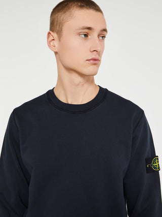 Stone Island 63051 Logo Sweatshirt Navy