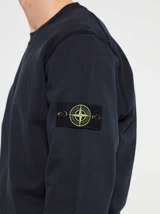 Stone Island 63051 Logo Sweatshirt Navy