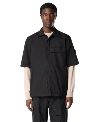 Stone Island 1100025 STRETCH ORGANIC COTTON TWILL Shirt Black