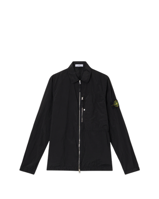 Stone Island 11219 NYLON METAL IN ECONYL® Regenerated Nylon Overshirt Black