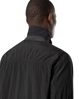 Stone Island 11219 NYLON METAL IN ECONYL® Regenerated Nylon Overshirt Black