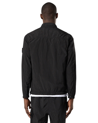 Stone Island 11219 NYLON METAL IN ECONYL® Regenerated Nylon Overshirt Black