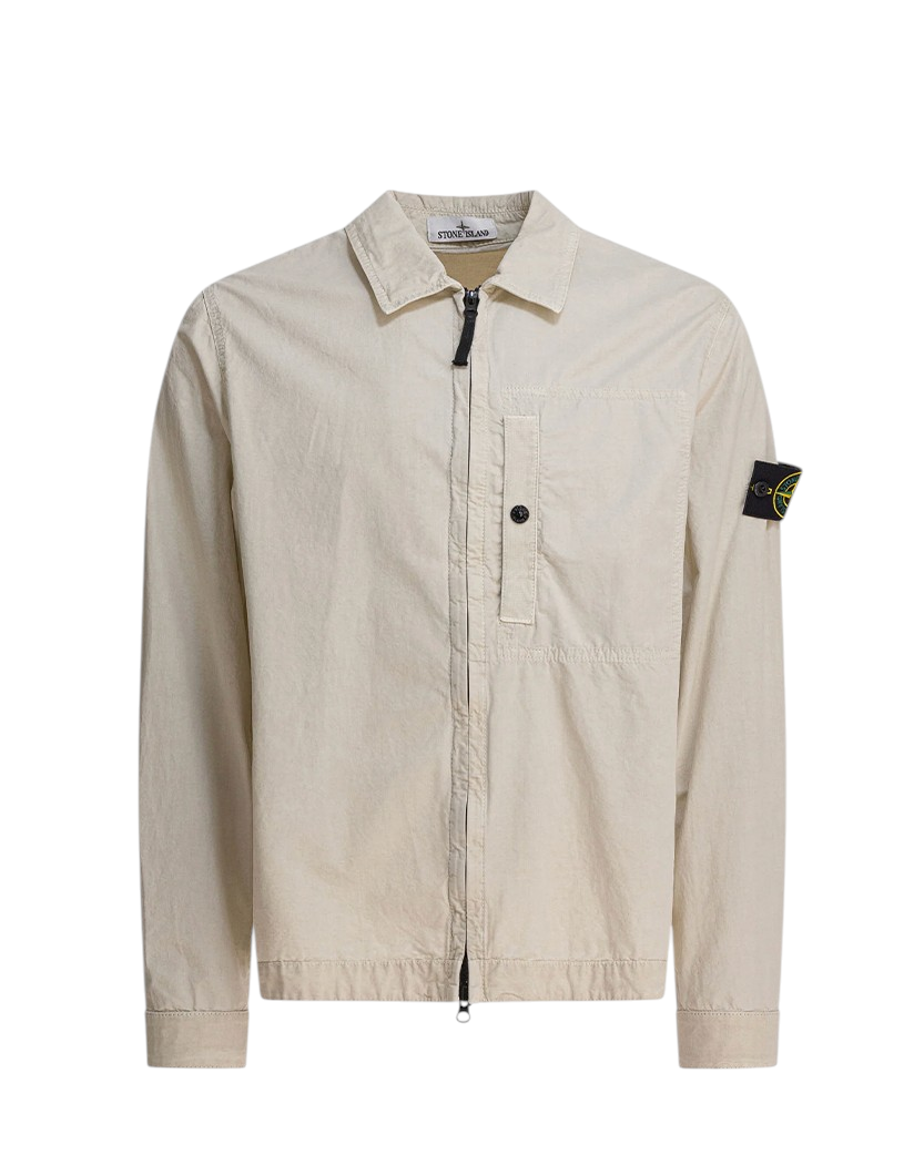 Stone Island 1200032 Zipped Cotton Jacket Sand
