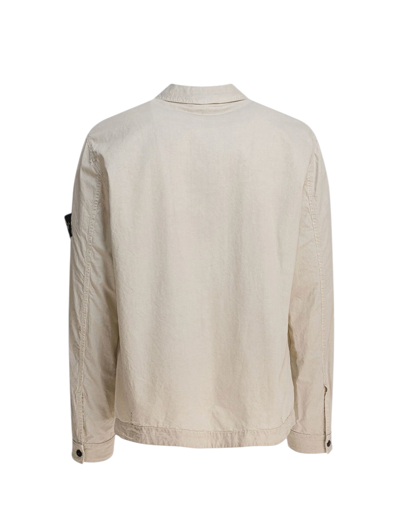Stone Island 1200032 Zipped Cotton Jacket Sand