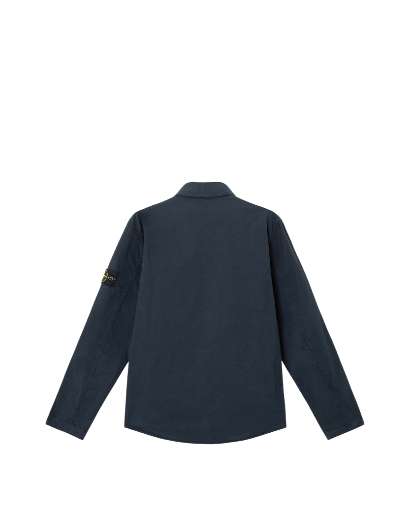 Stone Island 1200033 Zipped Cotton Overshirt Blue