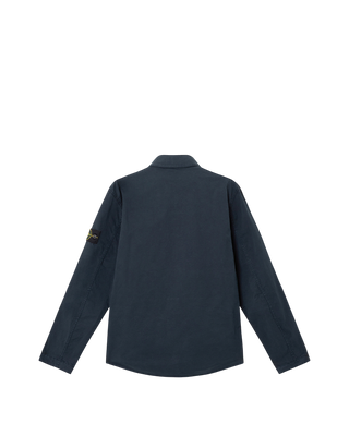 Stone Island 1200033 Zipped Cotton Overshirt Blue