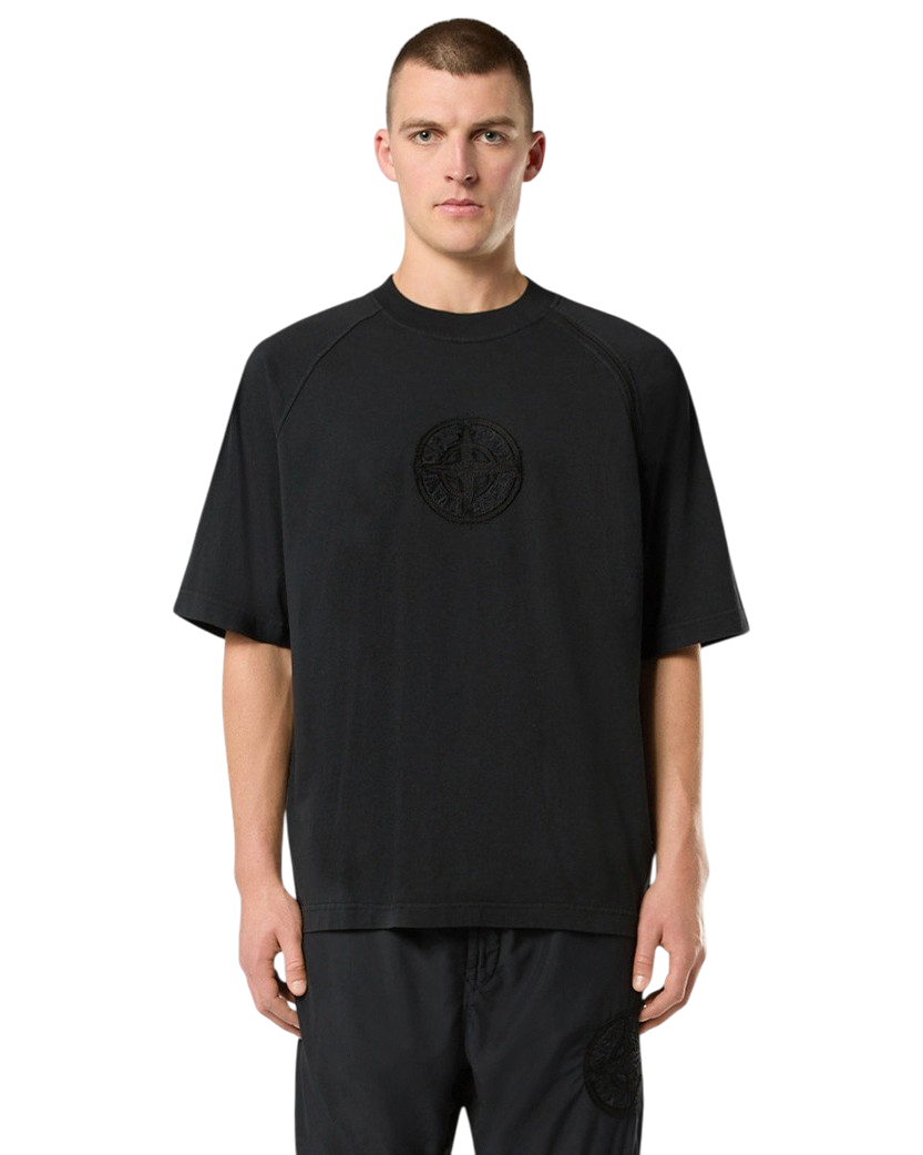 Stone Island 201M1 20/1 Organic Cotton Jersey T-Shirt Black