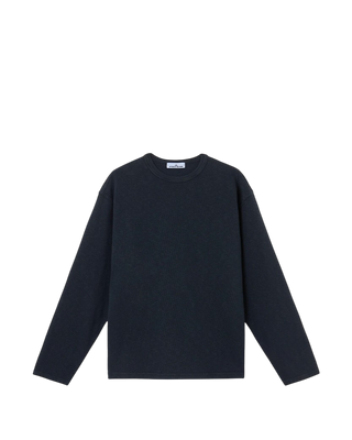 Stone Island 2100017 VANISE COTTON JERSEY ‘OLD’ EFFECT Sweatshirt Navy Blue
