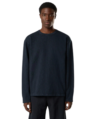 Stone Island 2100017 VANISE COTTON JERSEY ‘OLD’ EFFECT Sweatshirt Navy Blue