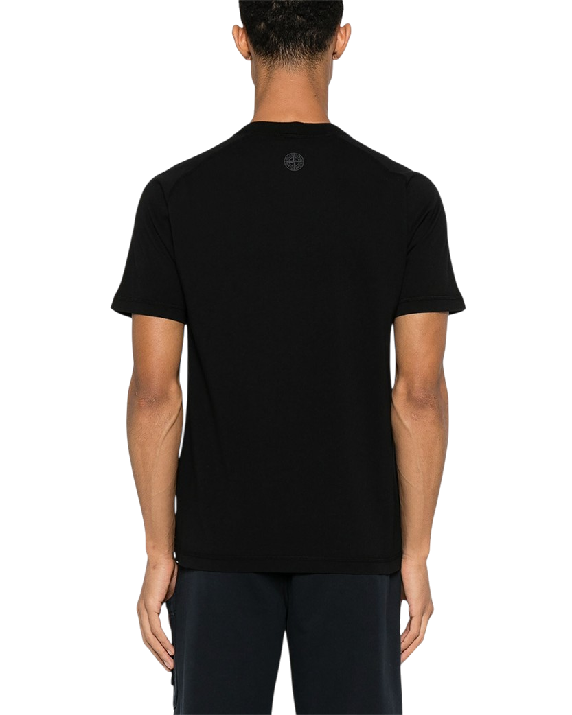 Stone Island 2100020 Organic Cotton 'Institutional Two' Print T-shirt Black
