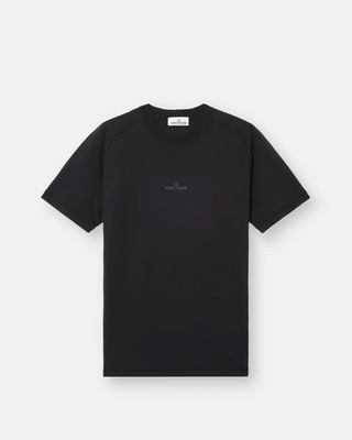 Stone Island 2100020 Organic Cotton 'Institutional One' Print T-Shirt Black