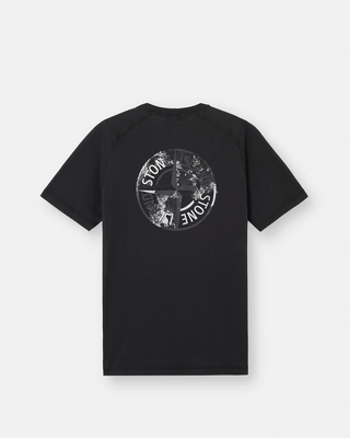 Stone Island 2100020 Organic Cotton 'Institutional One' Print T-Shirt Black