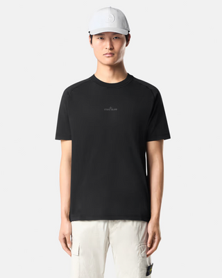 Stone Island 2100020 Organic Cotton 'Institutional One' Print T-Shirt Black