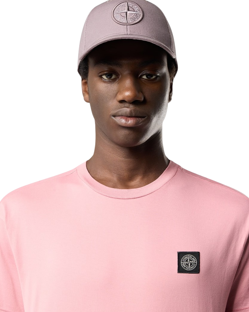 Stone Island 2100027 60/2 COTTON JERSEY T-shirt Compass Patch Oleander