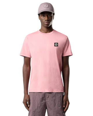 Stone Island 2100027 60/2 COTTON JERSEY T-shirt Compass Patch Oleander