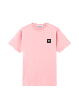 Stone Island 2100027 60/2 COTTON JERSEY T-shirt Compass Patch Oleander