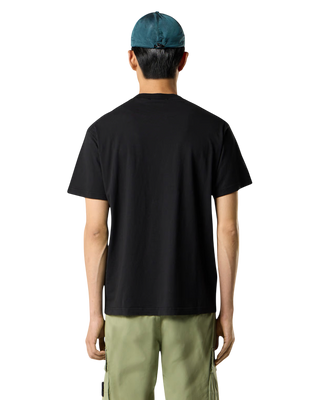 Stone Island 2100029 ORGANIC COTTON JERSEY 'FISSATO' EFFECT T-Shirt Black
