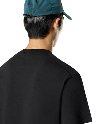 Stone Island 2100029 ORGANIC COTTON JERSEY 'FISSATO' EFFECT T-Shirt Black