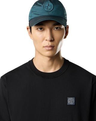 Stone Island 2100029 ORGANIC COTTON JERSEY 'FISSATO' EFFECT T-Shirt Black