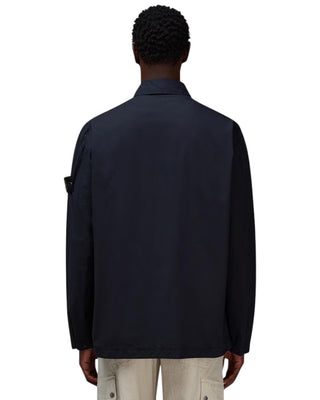 Stone Island 1200015 STRETCH COTTON TELA 'PARACADUTE Overshirt Navy Blue