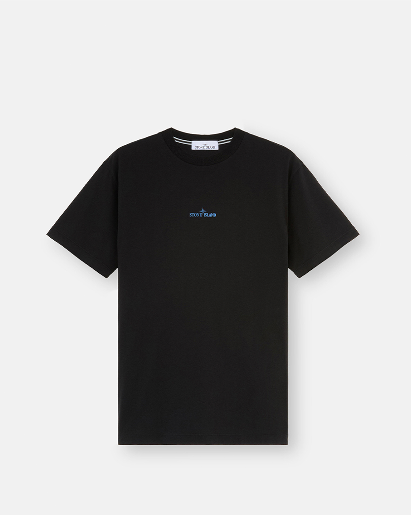 Stone Island 2NS81 Cotton Jersey 'Institutional Four' Print T-Shirt Black