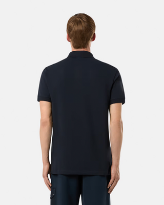 Stone Island 2SC17 Logo Polo T-Shirt Navy Blue