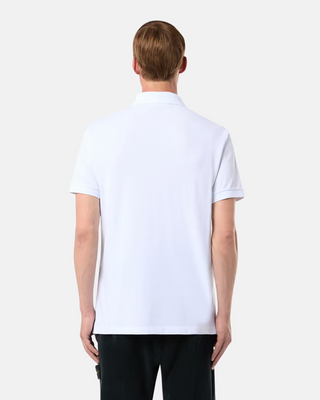 Stone Island 2SC17 Logo Polo T-Shirt White