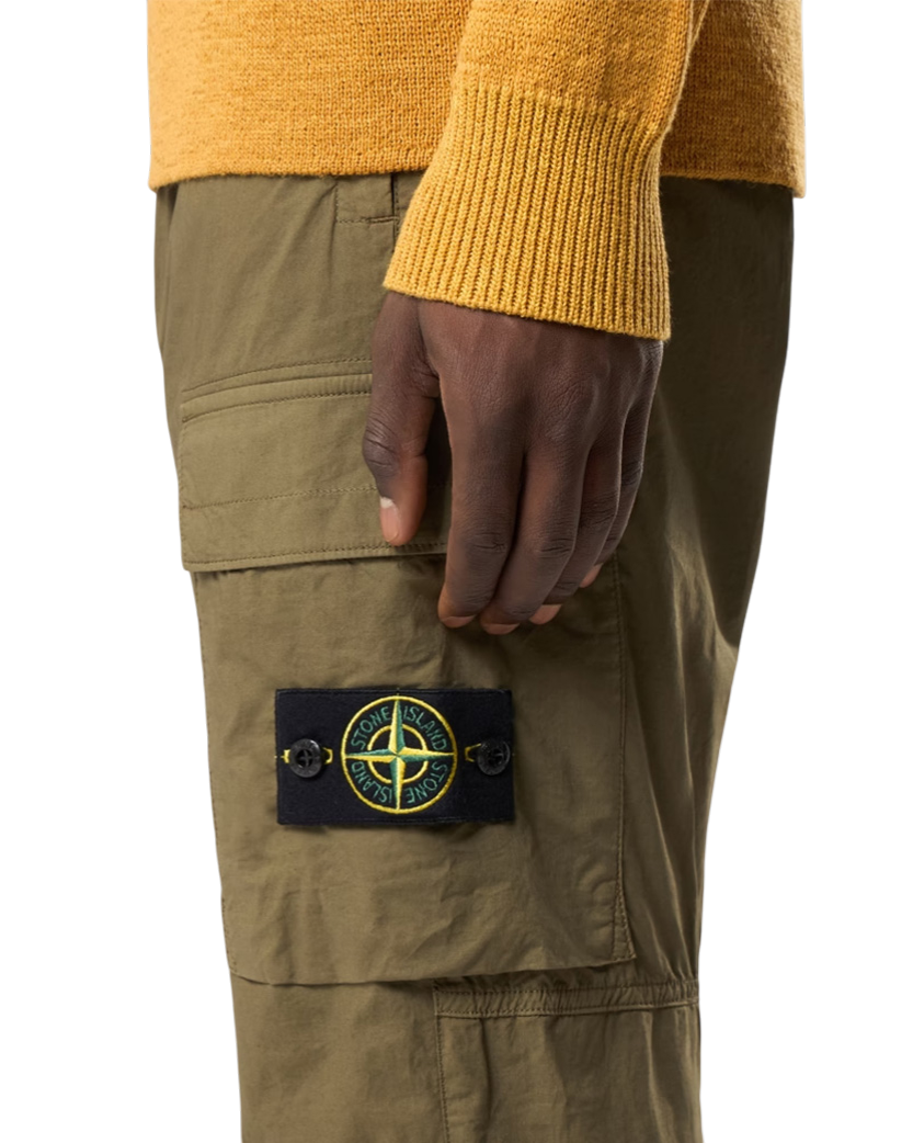 Stone Island 3100031 Stretch Cotton 'PARACADUTE' Pants Military Green