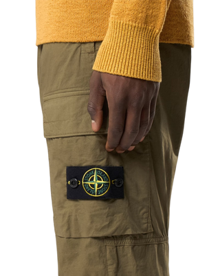 Stone Island 3100031 Stretch Cotton 'PARACADUTE' Pants Military Green