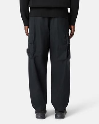 Stone Island 311F1 Weatherproof Cotton Canvas Ghost Patch Cargo Pants Black