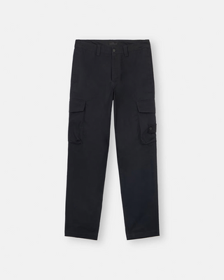 Stone Island 311F1 Weatherproof Cotton Canvas Ghost Patch Cargo Pants Black