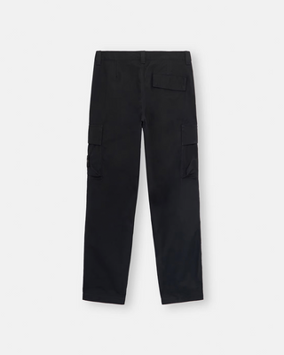 Stone Island 311F1 Weatherproof Cotton Canvas Ghost Patch Cargo Pants Black